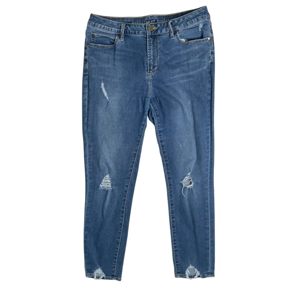 Women's Articles of Society Suzy Distressed Skinny Jeans, 30 8/10